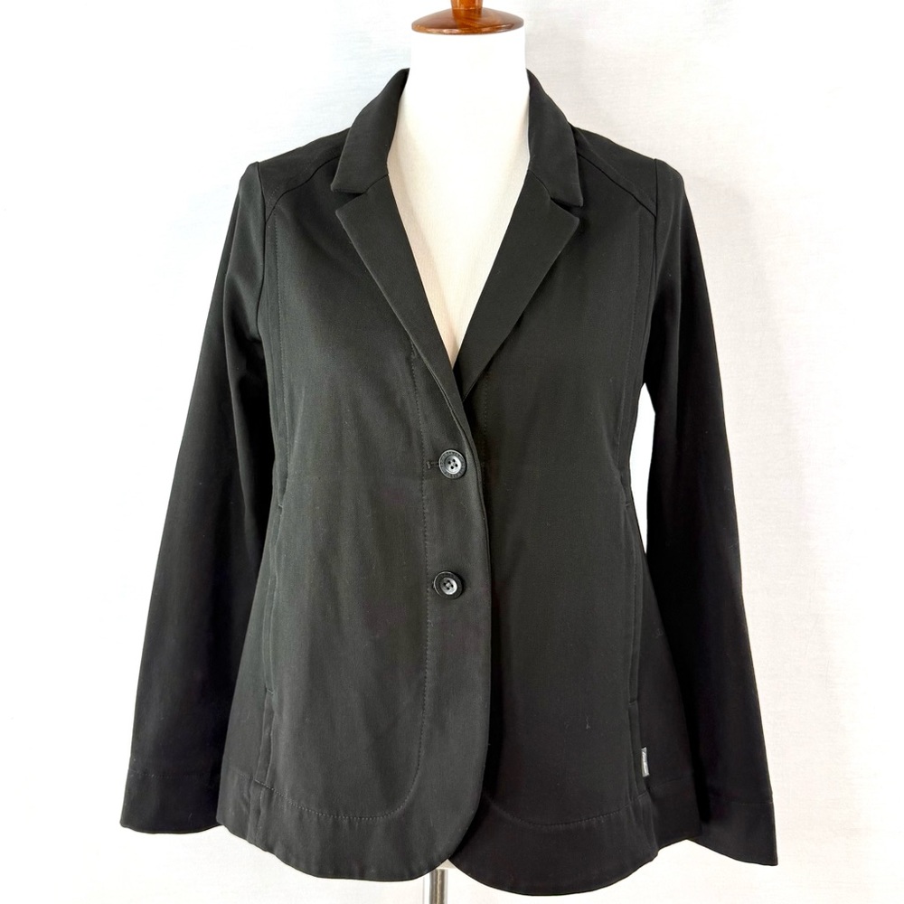 Eddie Bauer Black Stretch Blazer Jacket Size 8P
